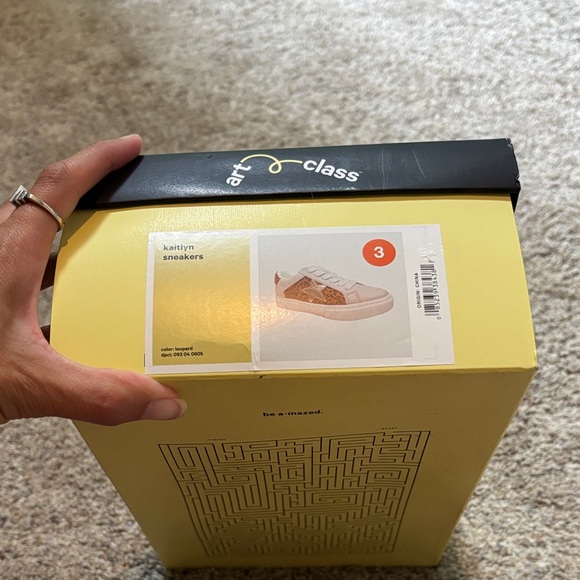 Leopard Print Sneakers for Girls size 3 - Picture 3 of 5